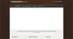Desktop Screenshot of patrickmeans.com
